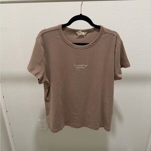 H&M Brown Short Sleeve Tee